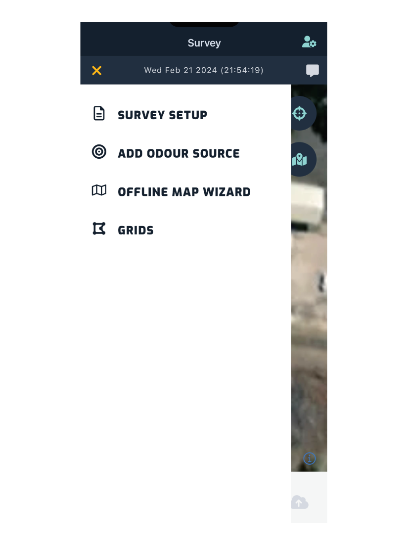 survey map view sidebar