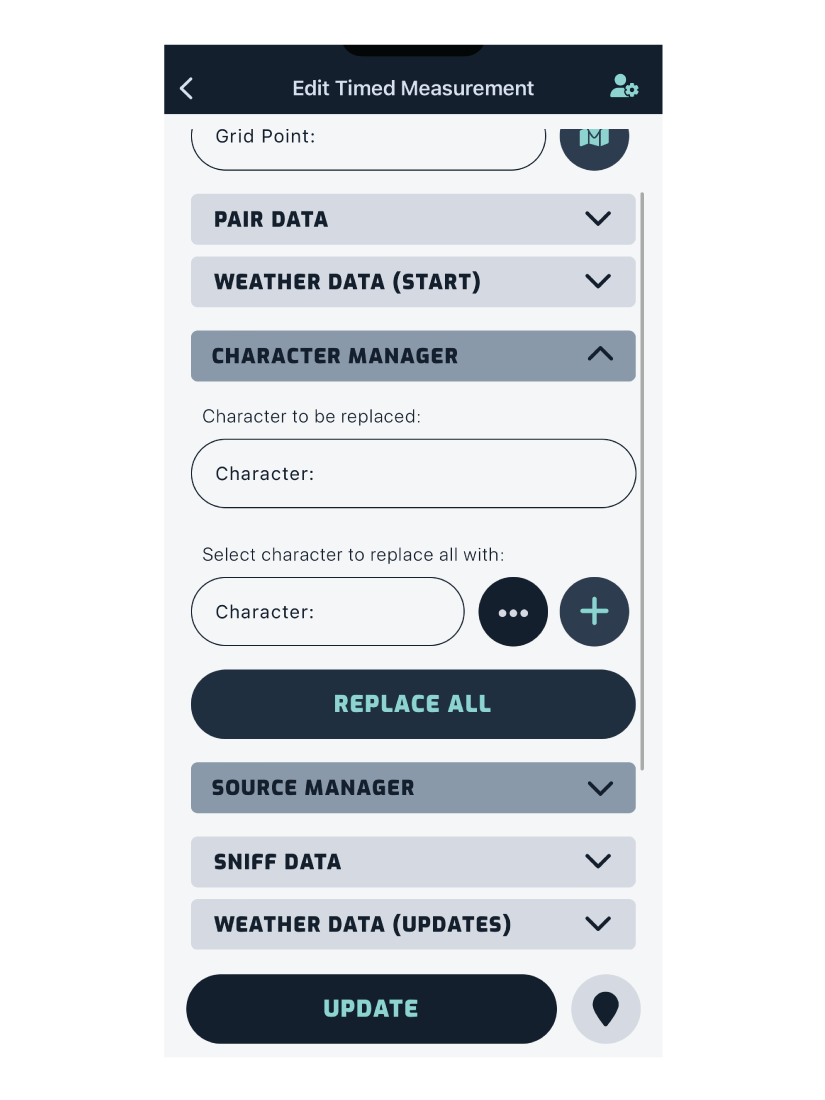 edit timed - character manager