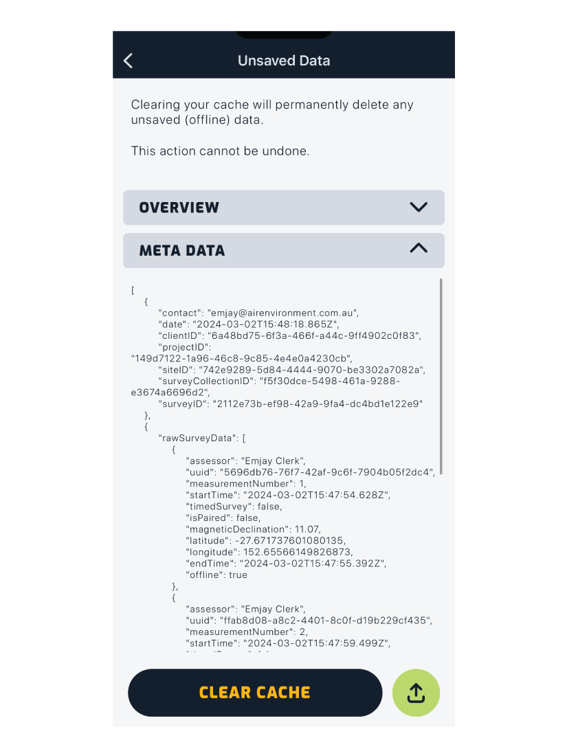 cache details