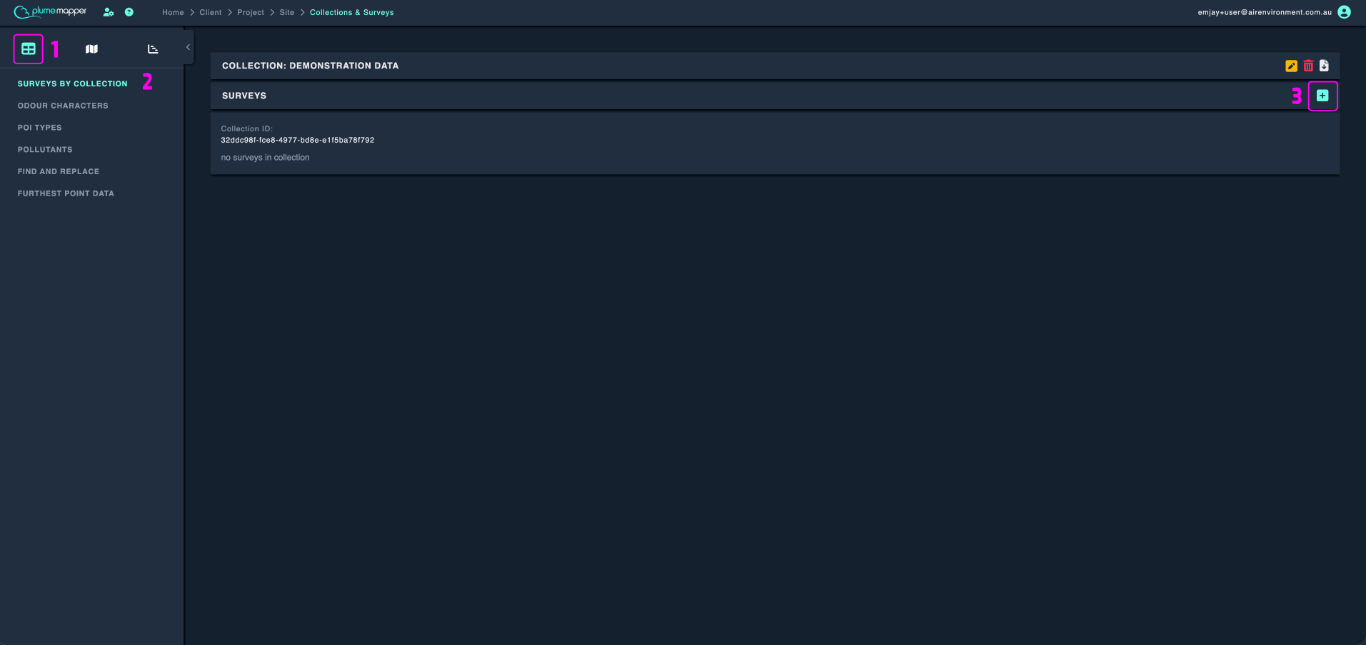 surveys by collection view