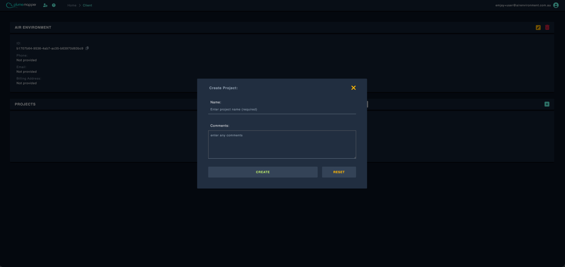 create new project