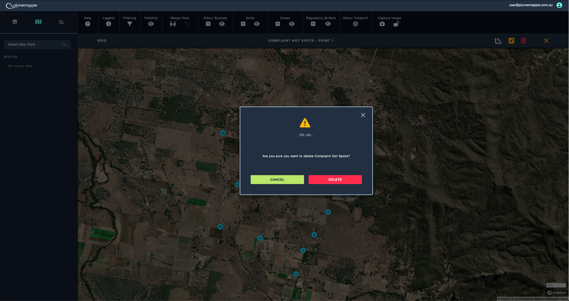 grids: deleting grids