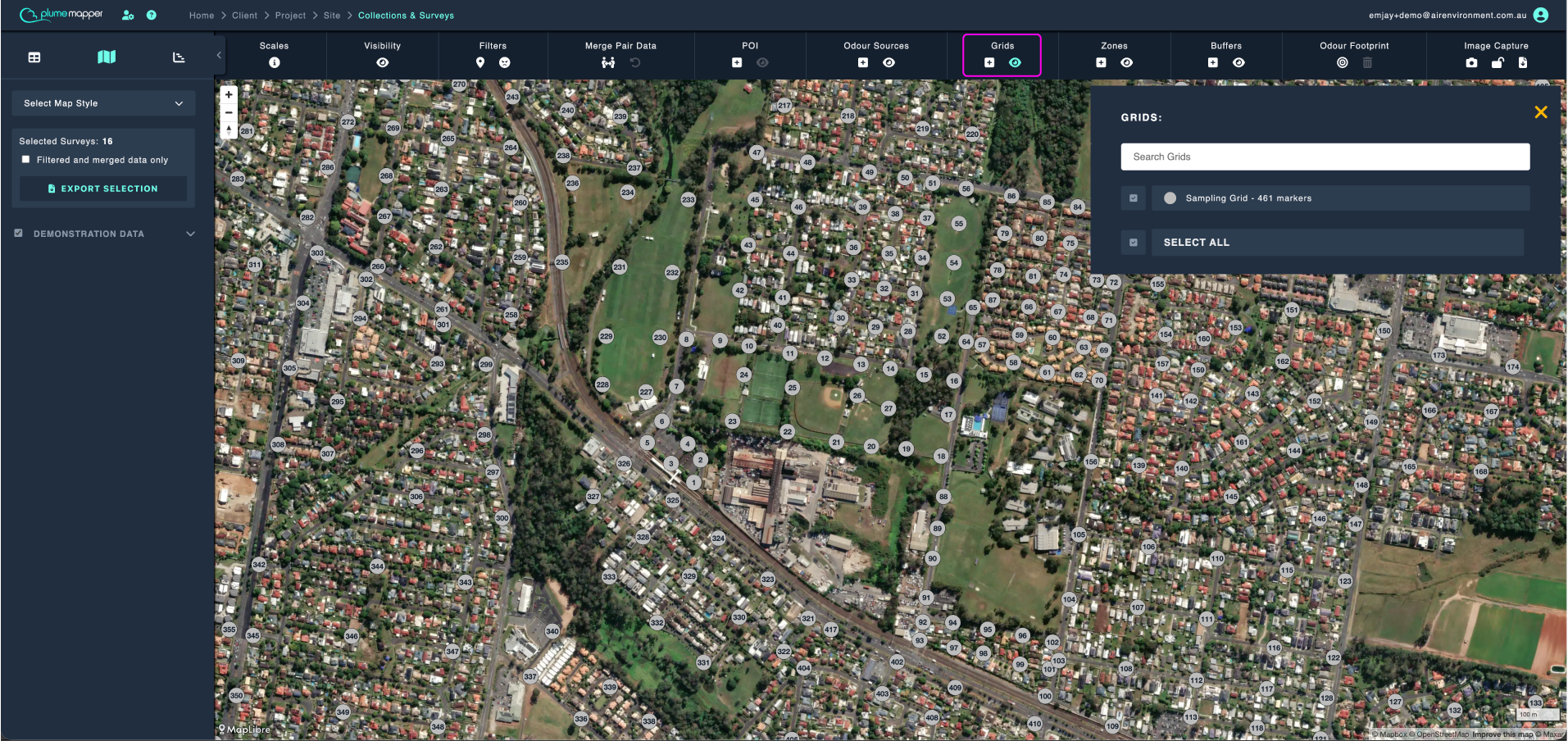 grids: grid list