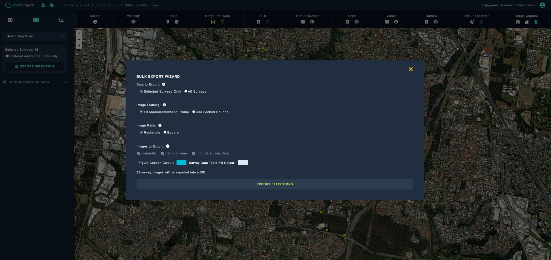 image capture: bulk export