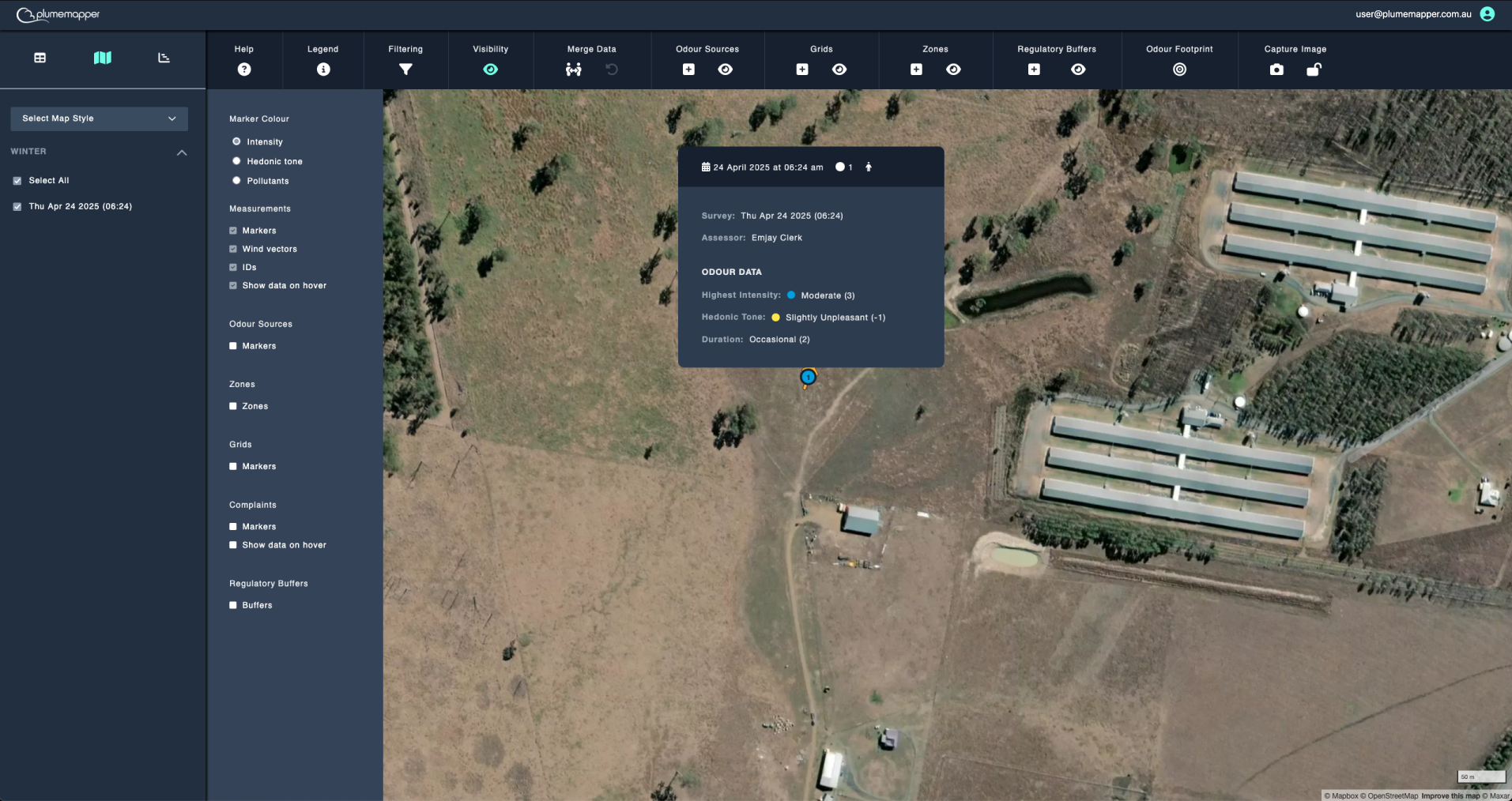 visibility: measurement options