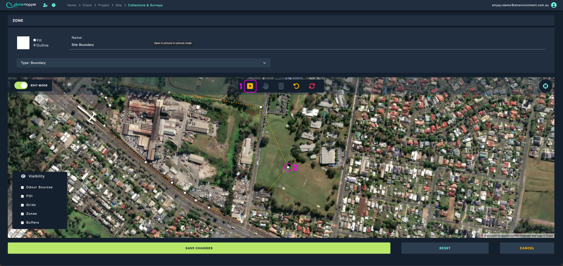 zones: editing polygon zone, adding points