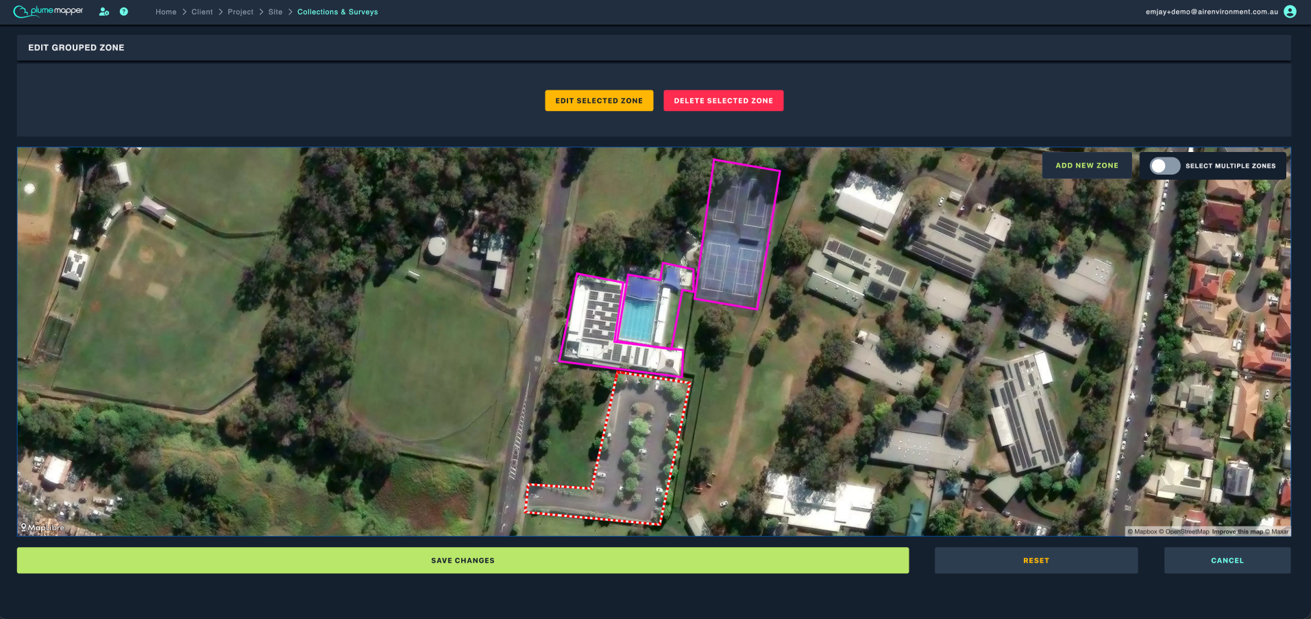 zones: editing grouped zones - inner zone