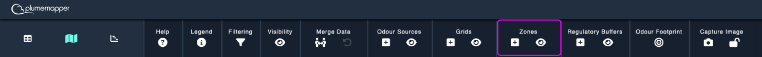 zones: toolbar